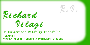 richard vilagi business card